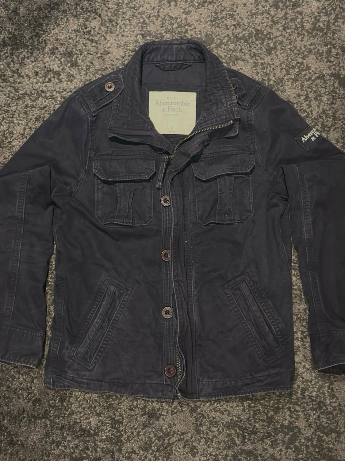 Denim jacka Abercrombie & Fitch