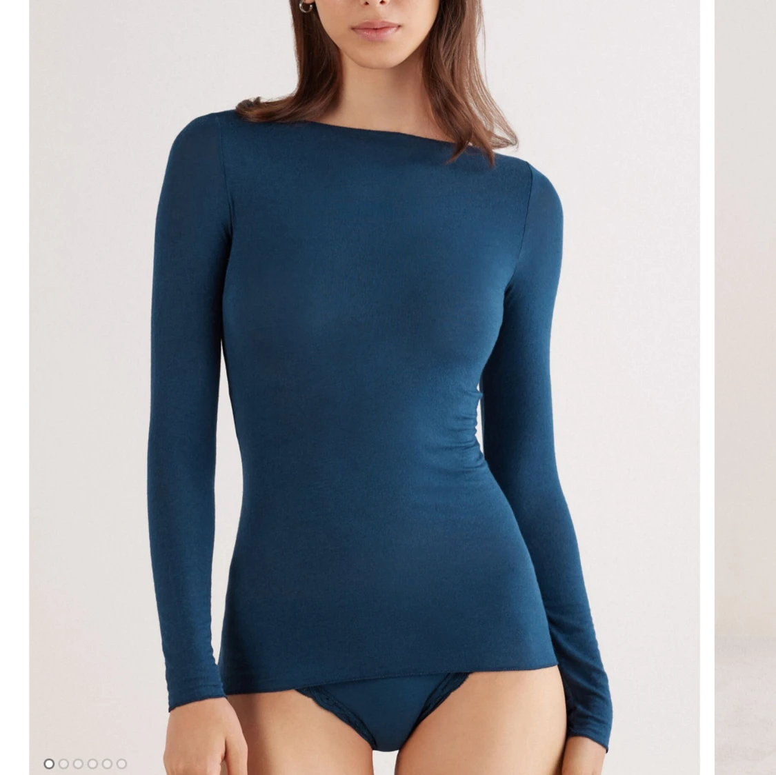 Intimissimi Blå ultralätt tröja i modalkashmir