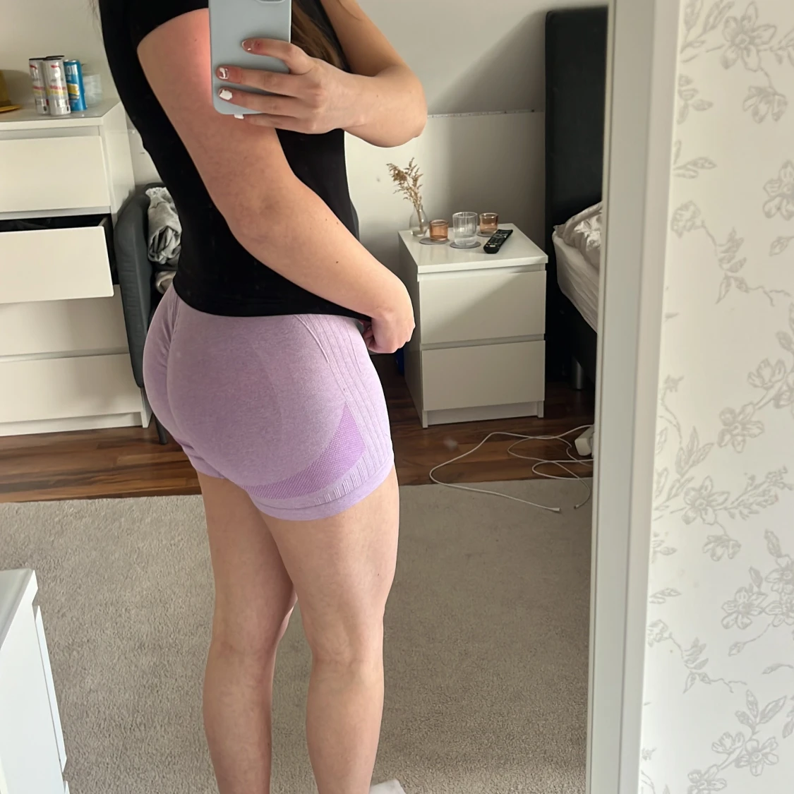 Ljuslila seamless shorts - 2