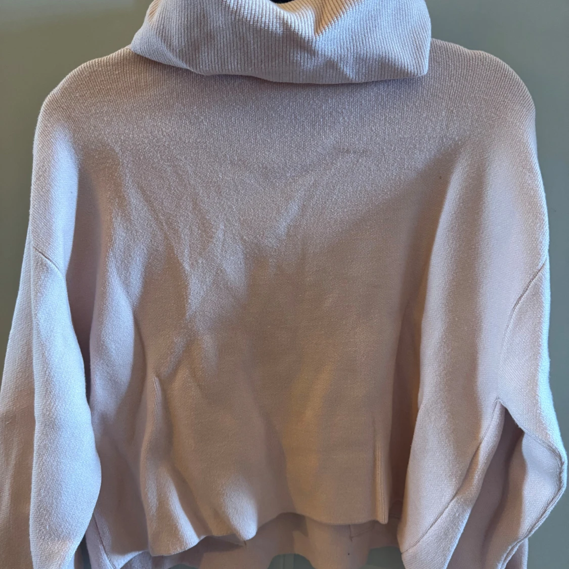 Ljusrosa polotröja med fickor - 1