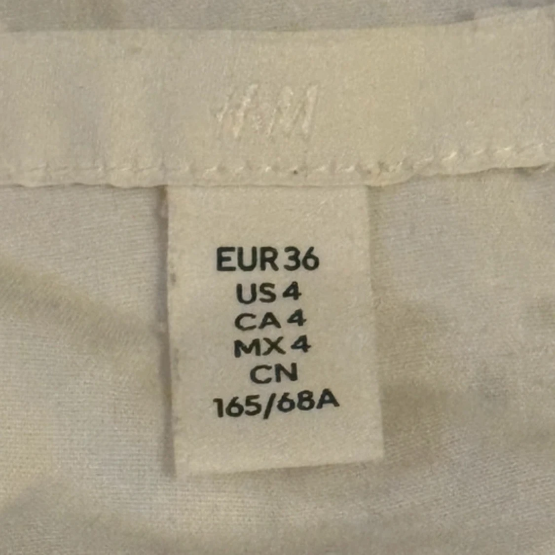 Vit volangkjol från H&M i bomull - 2