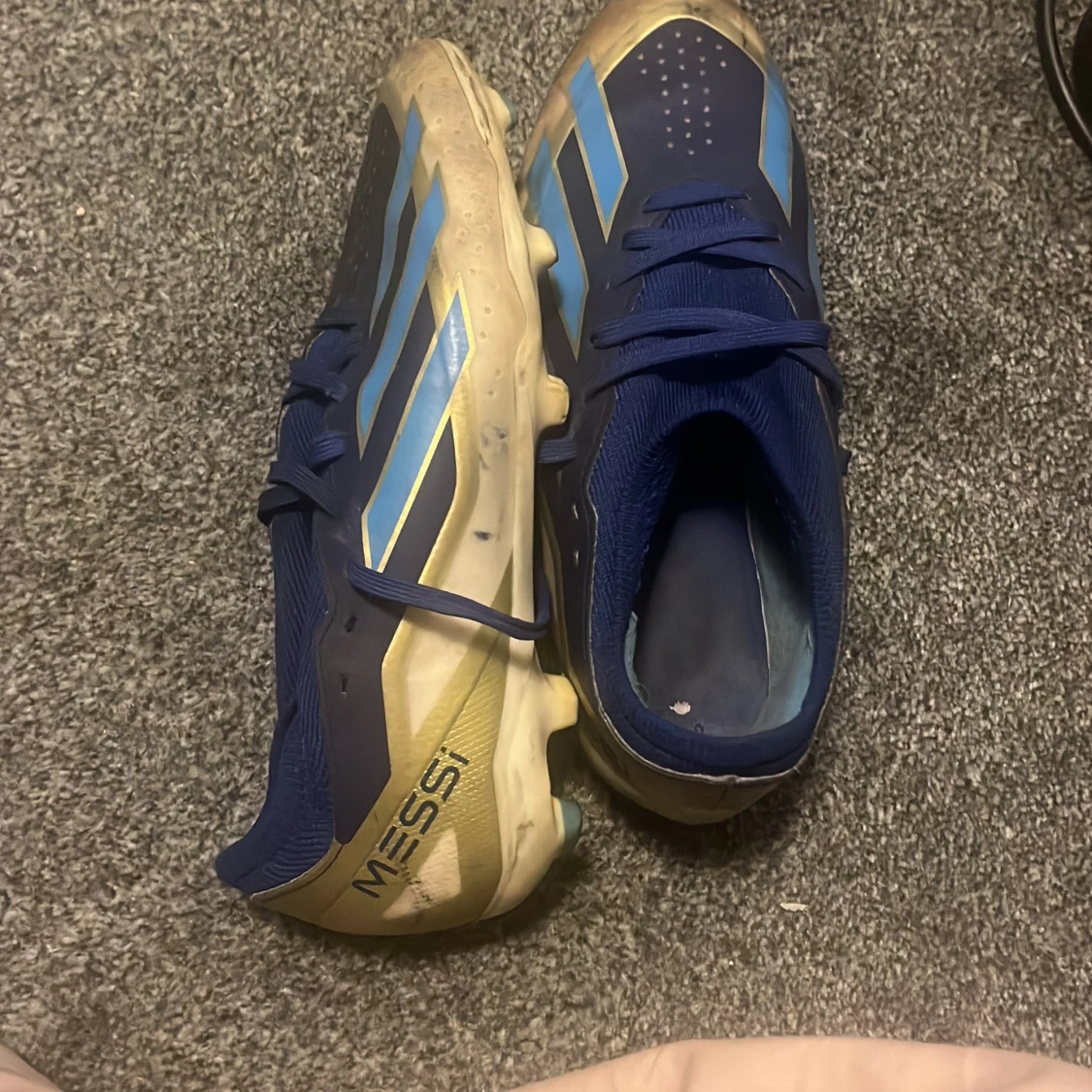 Adidas Messi blå fotbollsskor - 1