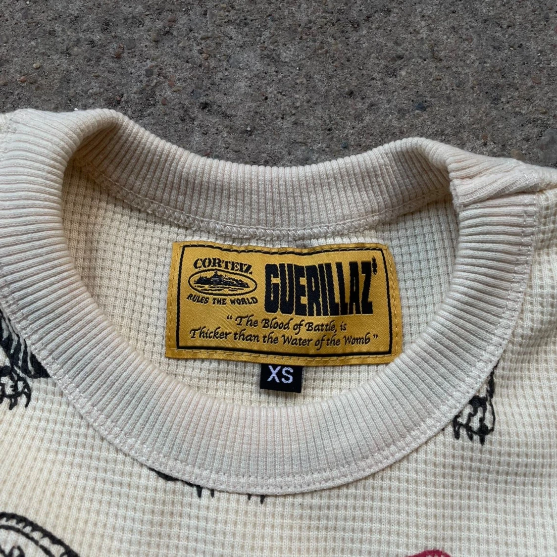 Beige långärmad tröja Cortez Guerillaz - 1
