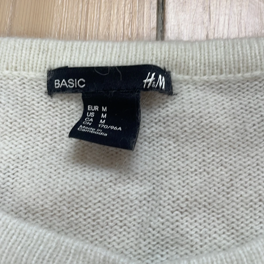 Beige kofta från H&M Basic, M - 1