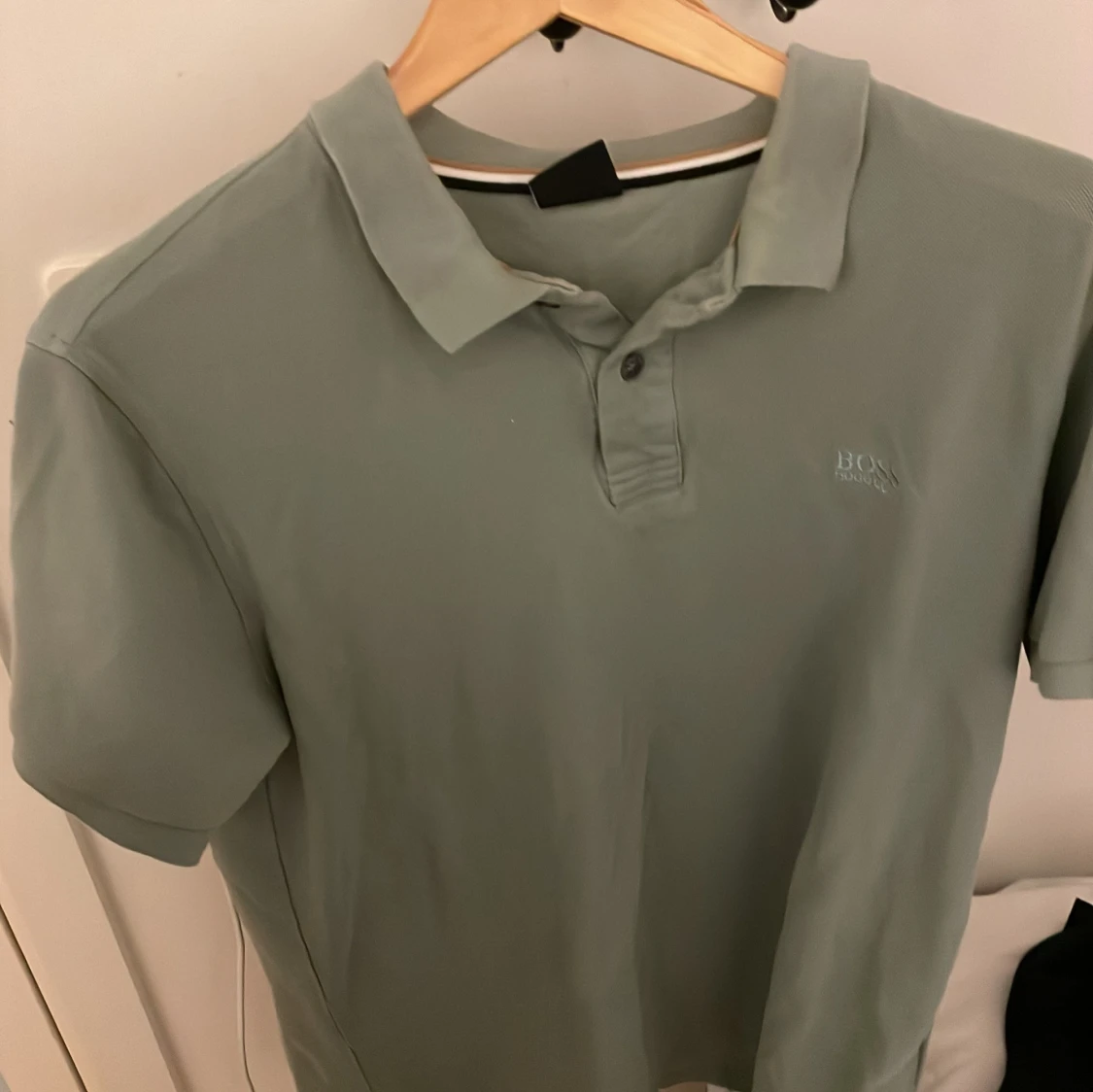 Grön pikétröja från Hugo Boss