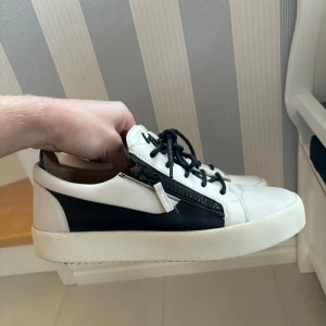 Dondup sammet skor - Sjukt snygga populära Giuseppe Zanotti skor i storlek 43 säljes. Absolut toppen skick då dem nästan är helt oanvända (se bilder!). Trendiga stilrena och sällsynta i colorwayen samt passar till allt! Nypris på ca 5000 kr och tillhörande dustbag finns! Brutalt snygga och nästan ingen annan har dem. Tveka inte vid minsta fråga eller fundering och pris ej hugget i sten😃
