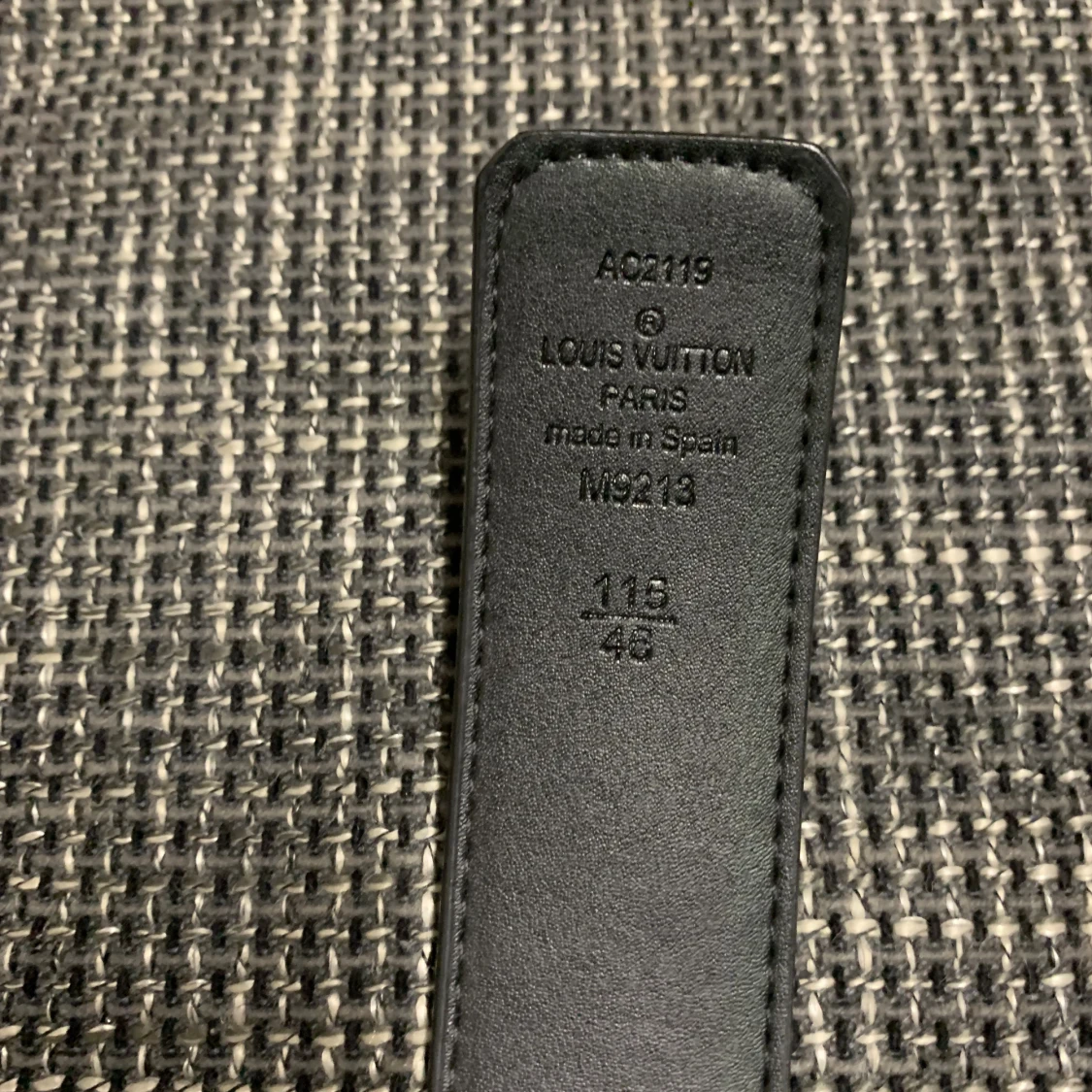 Louis Vuitton svart monogram skärp - 2