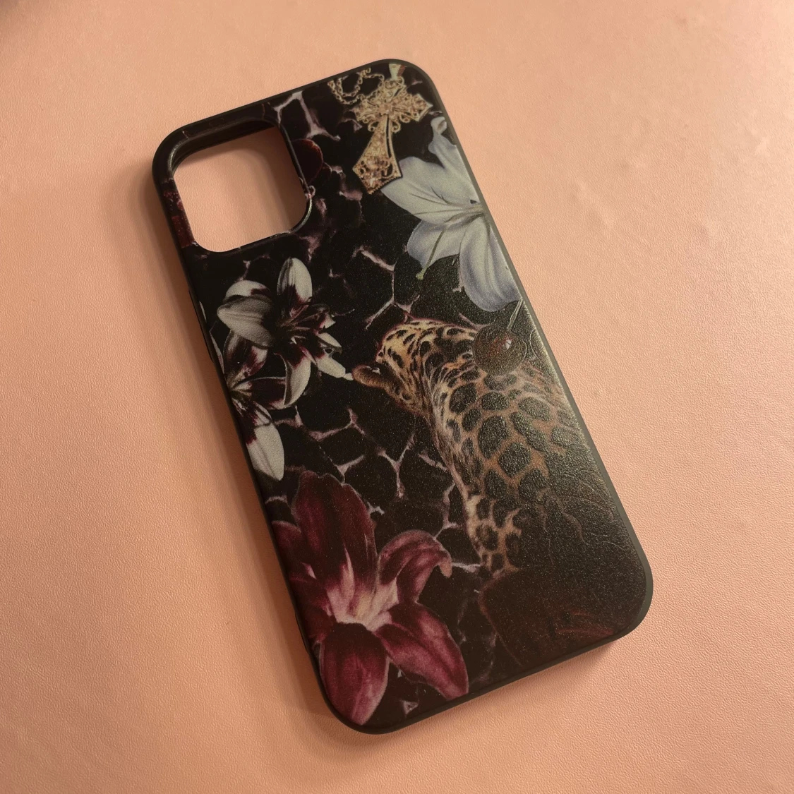 iPhone Skal Leopard & Blommor - 2