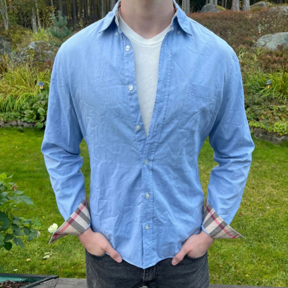 Blå skjorta från Burberry