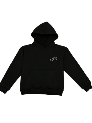 Svart hoodie med rhinestones✨ - Svart hoodie från Jenné design. Stilren design med rhinestones detaljer. Perfekt för alla årstider, ordinarie pris 639. Finns tillgänglig i Xs - XL