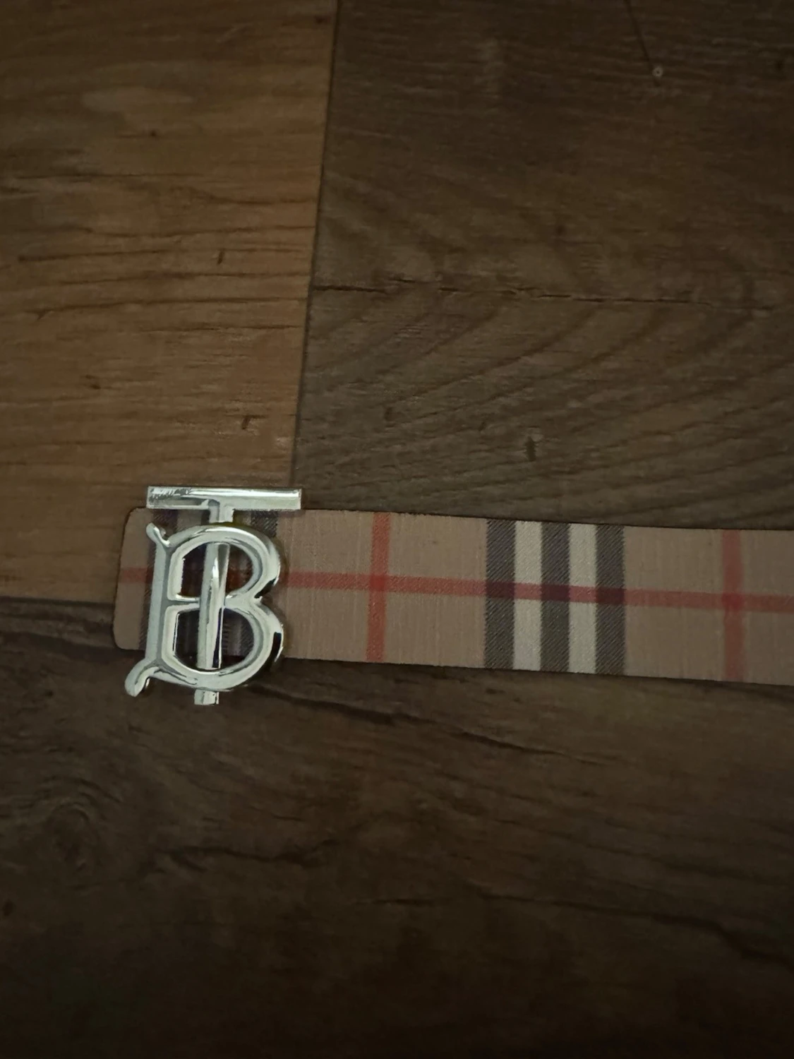 Rutig Burberry bälte