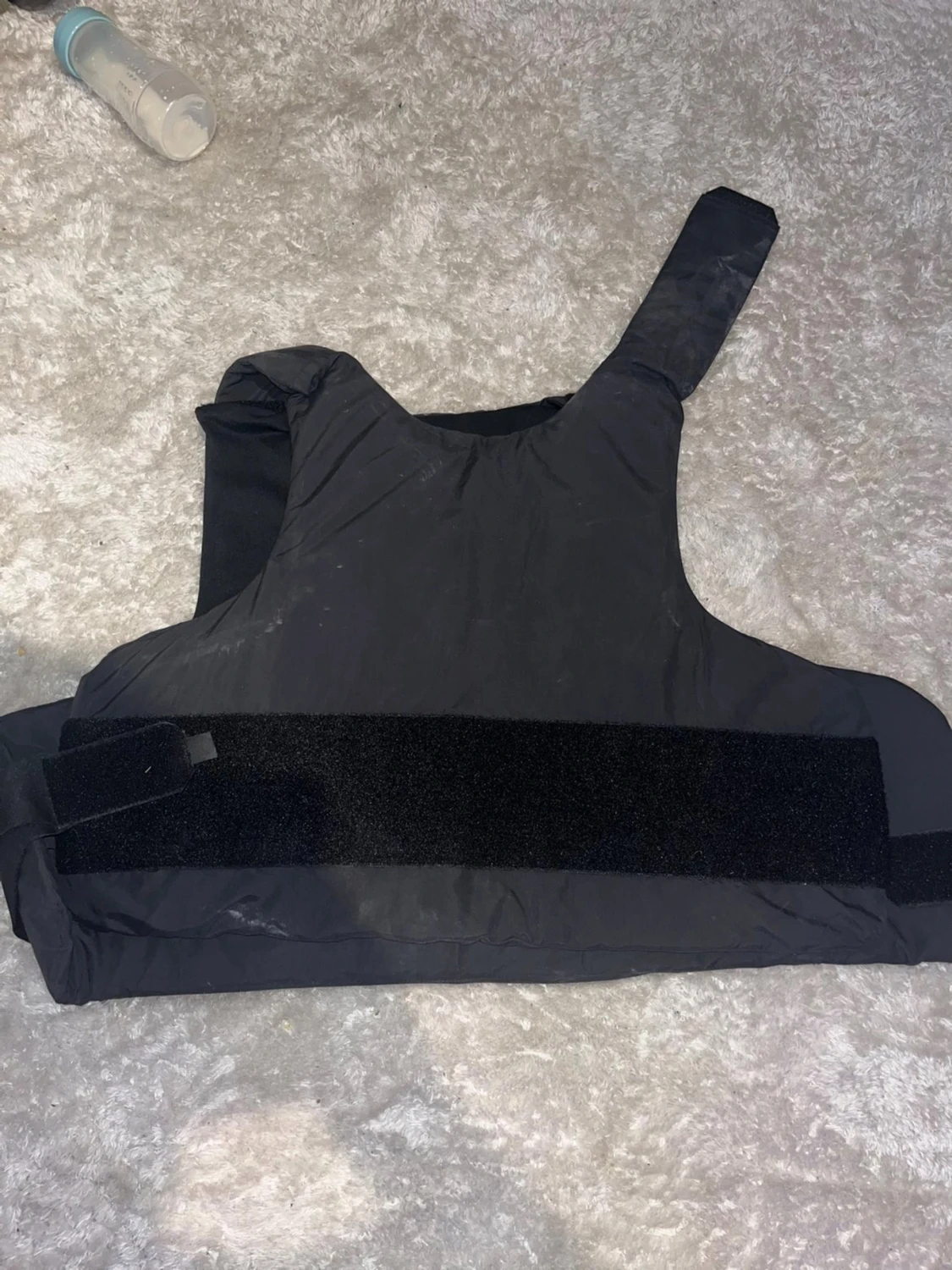 Svart skyddsväst XL med kardborre