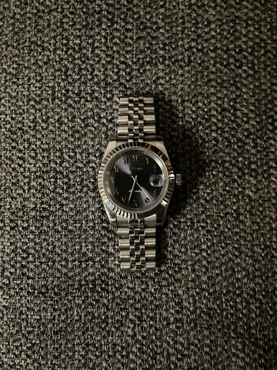 Seiko Arabic Mod Black