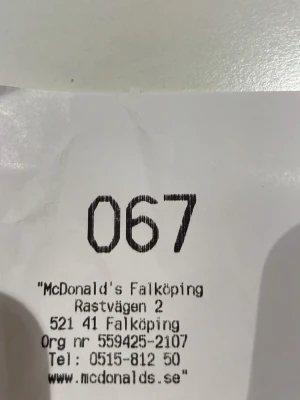 67 kvitto - 67 kvitto på donken efter stor vinst mot villa 