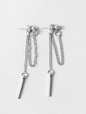 By prisförslag- 1 par örhängen silver - 1 par silvriga örhängen 