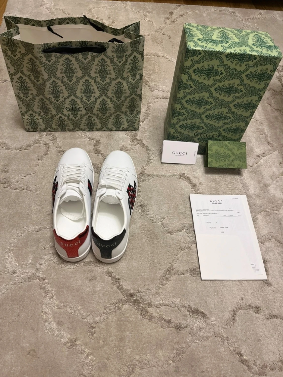 Vita ormdesign skor - 2