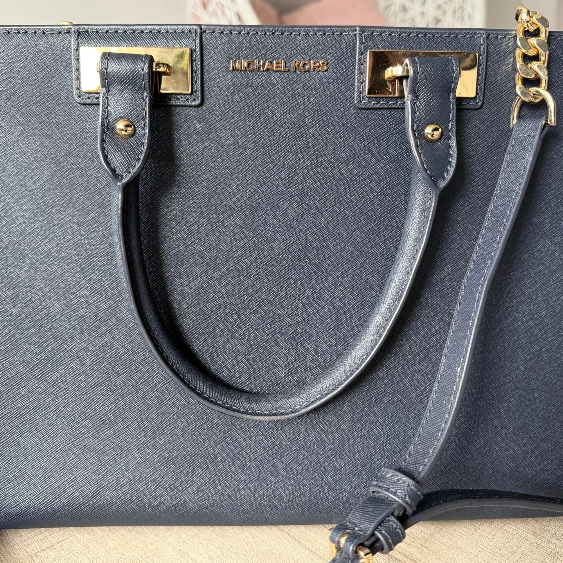 Blå handväska från Michael Kors - 3