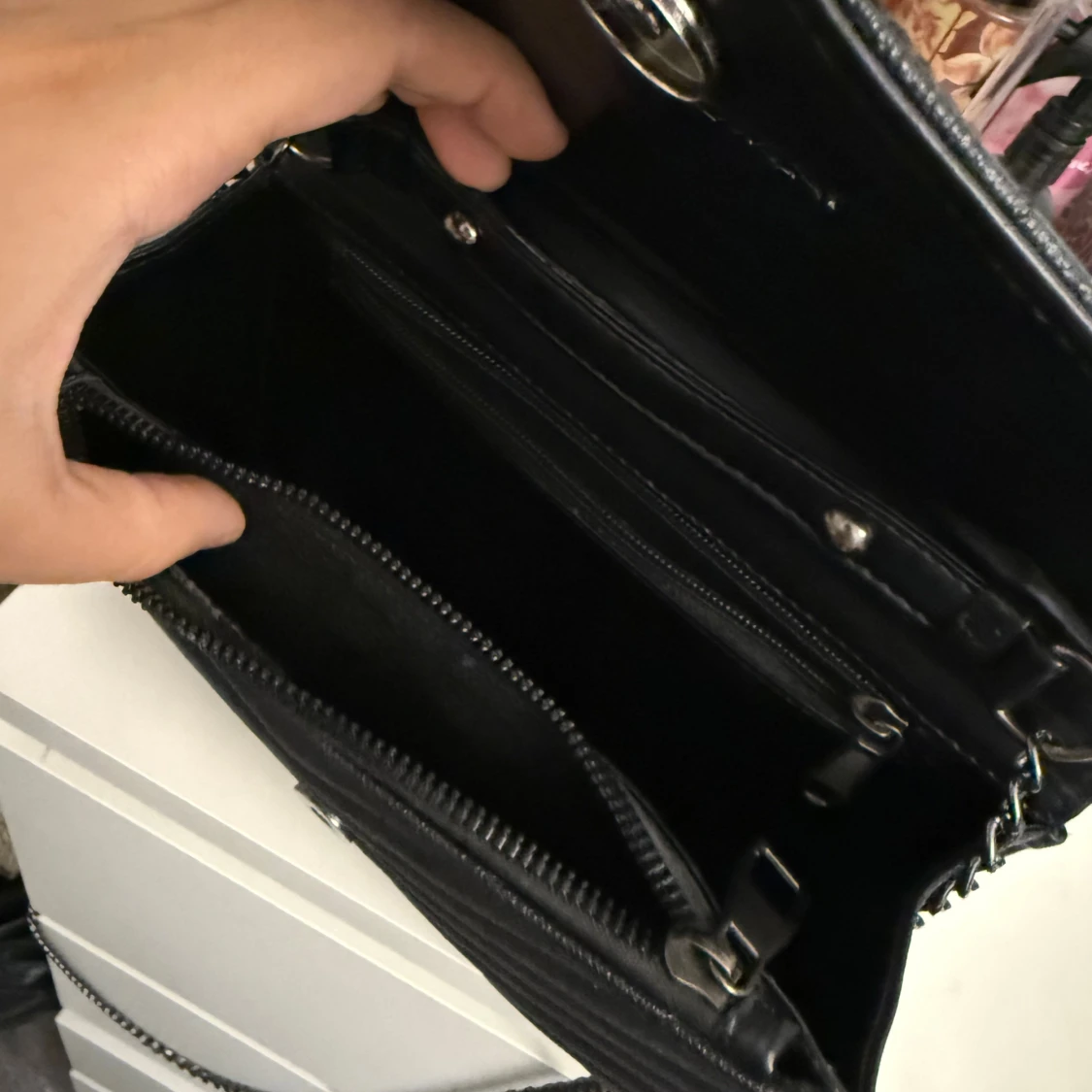 Svart YSL kuvertväska i skinn - 1