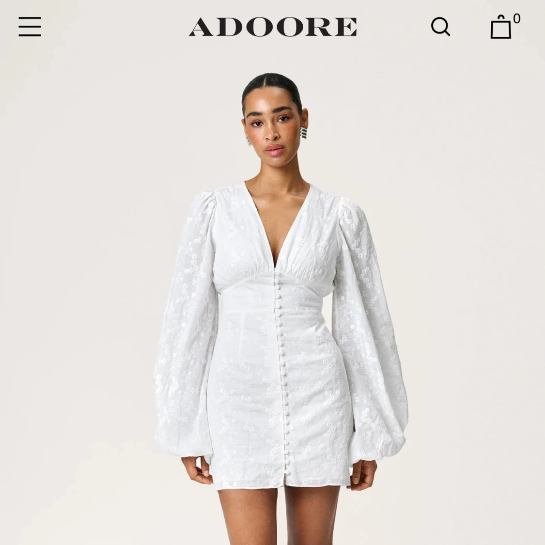 Vit klänning från Adoore - 1