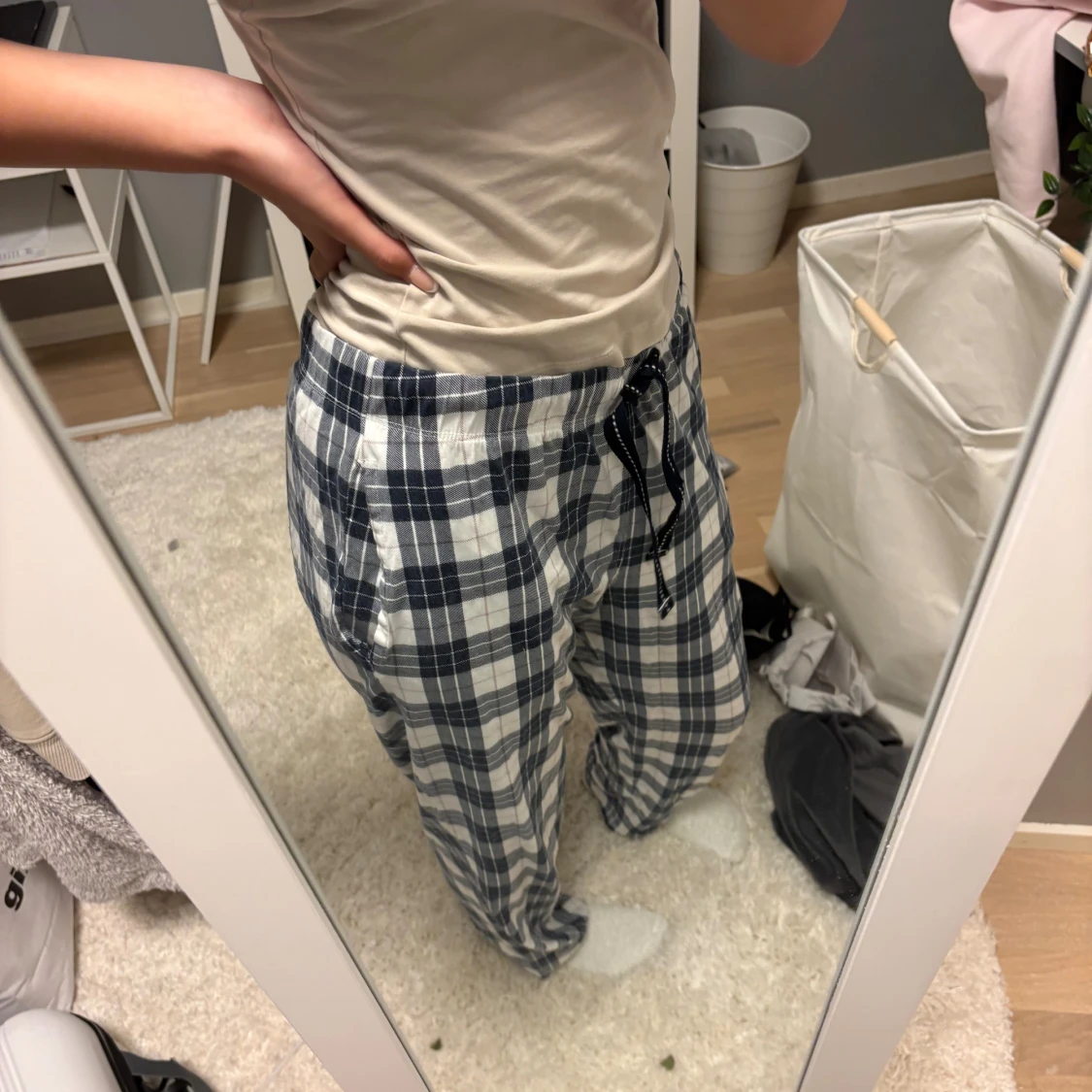 Rutiga pjamasbyxor  - 1