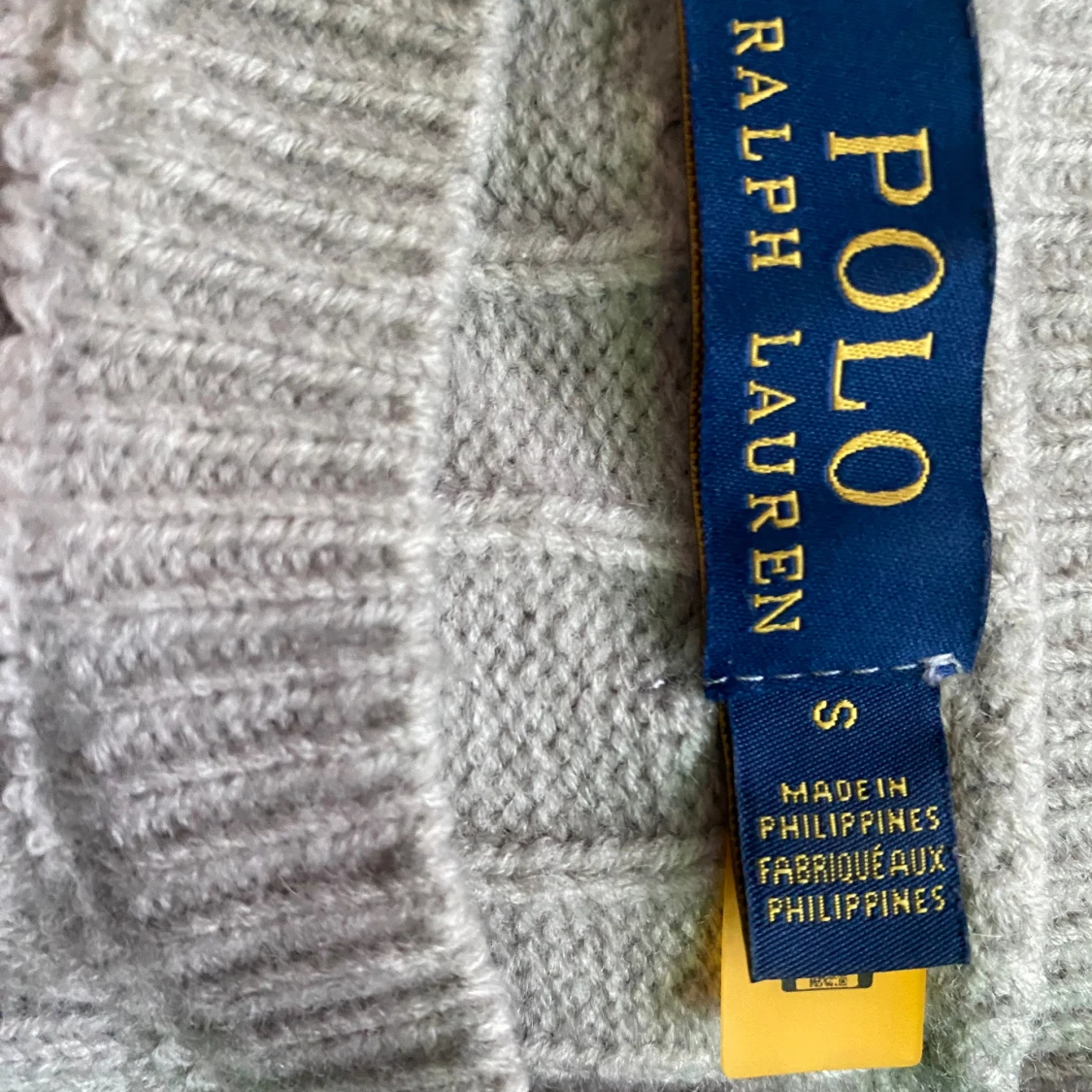 Grå kabelstickad tröja Polo Ralph Lauren - 1