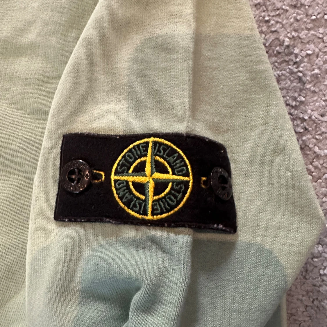 Grön Stone Island sweatshirt - 1
