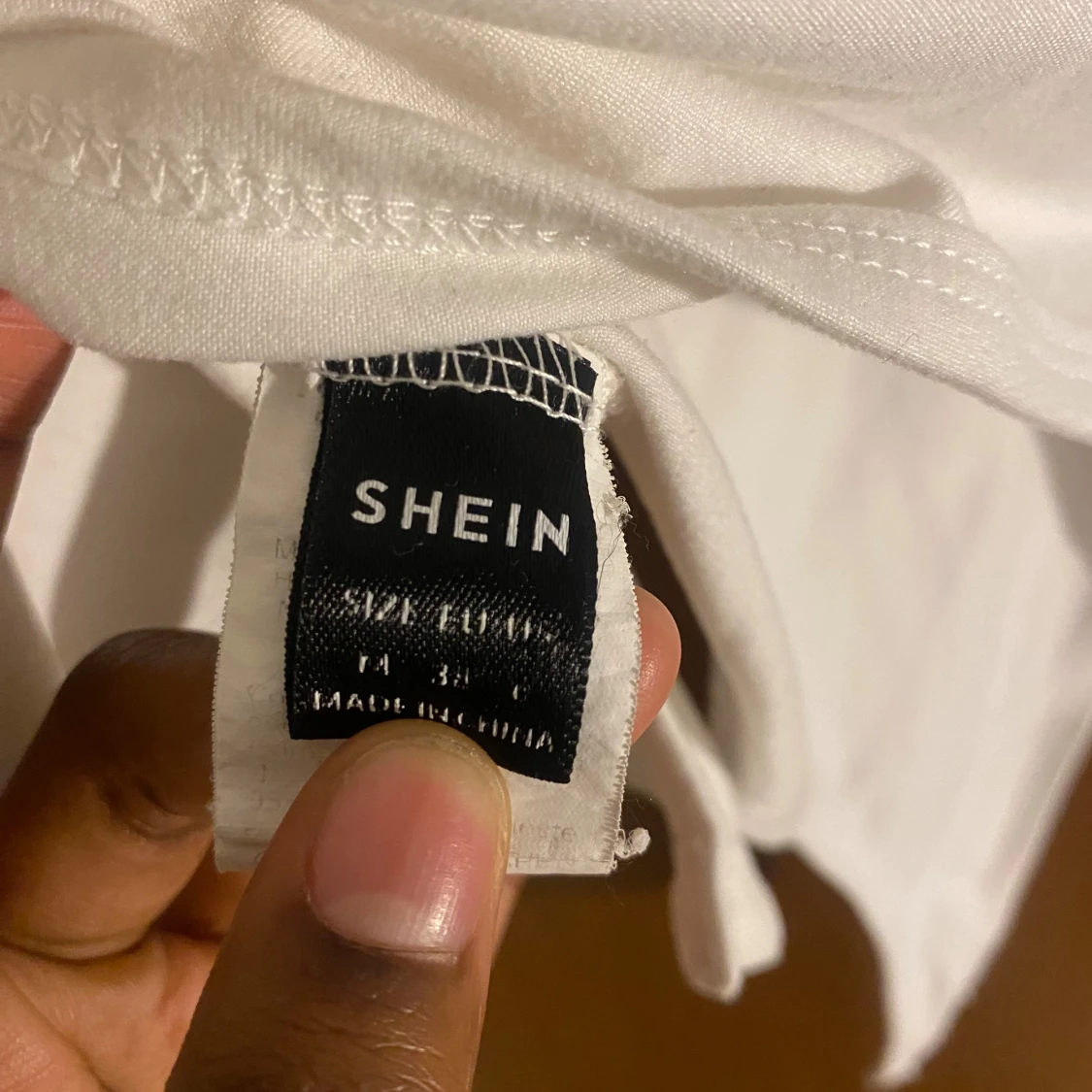 Vit kortärmad body från SHEIN - 2