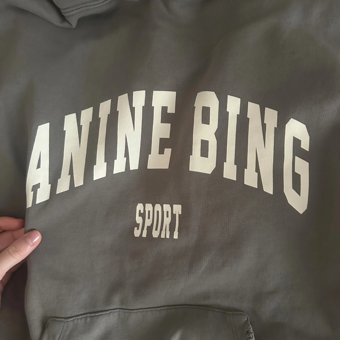 Grå hoodie från Anine Bing - 1