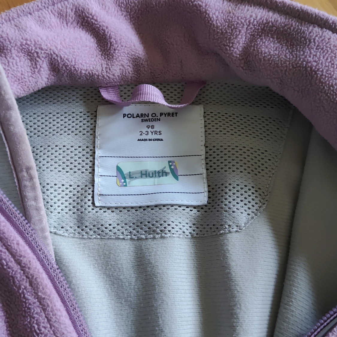 Ljuslila fleecejacka Polarn O. Pyret - 3
