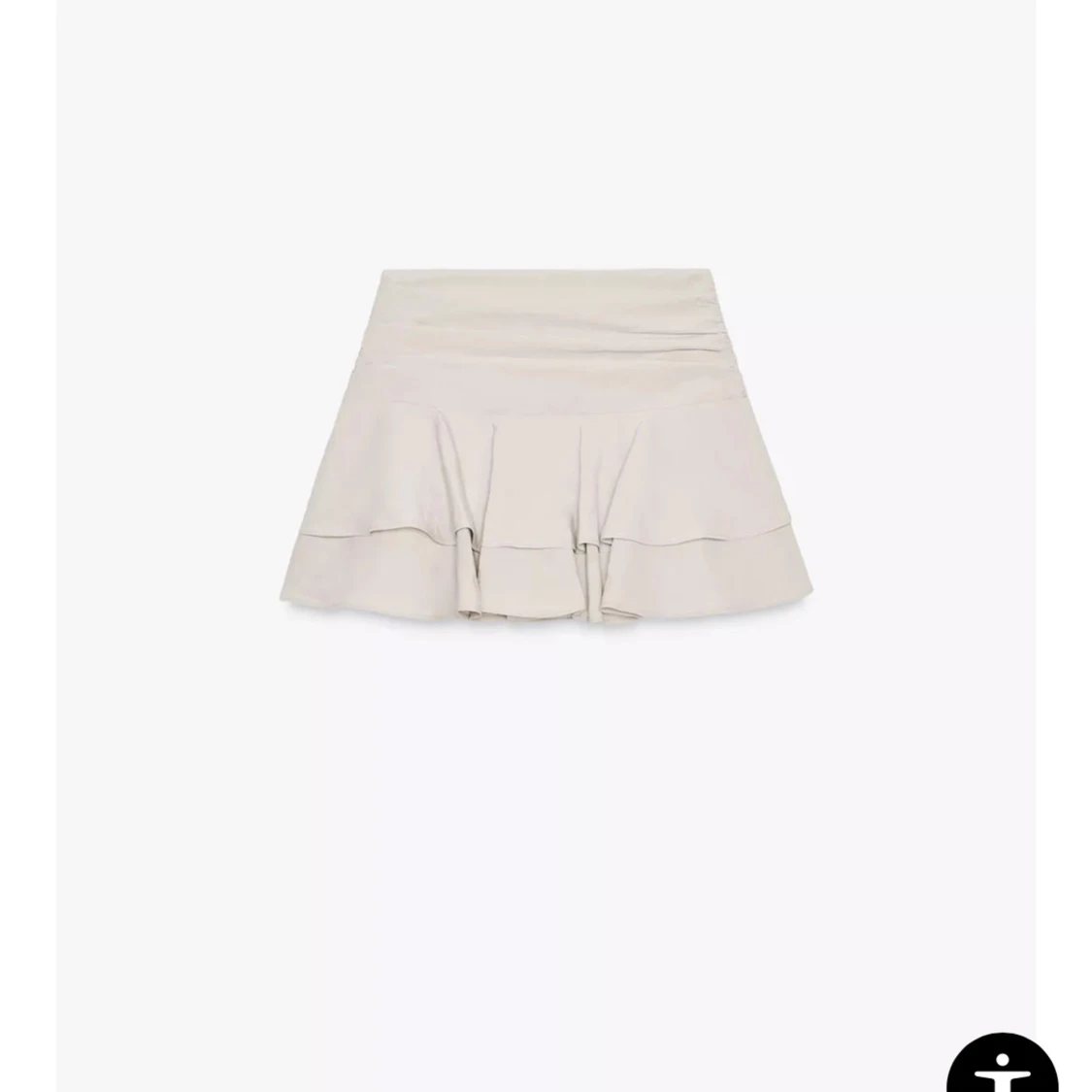 Beige volangkjol från Zara - 1