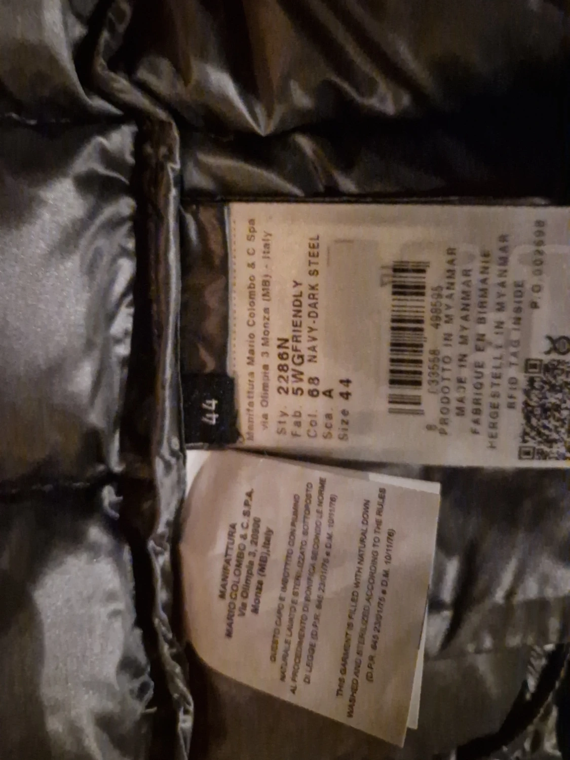 Mörkblå dunjacka från Colmar - 2