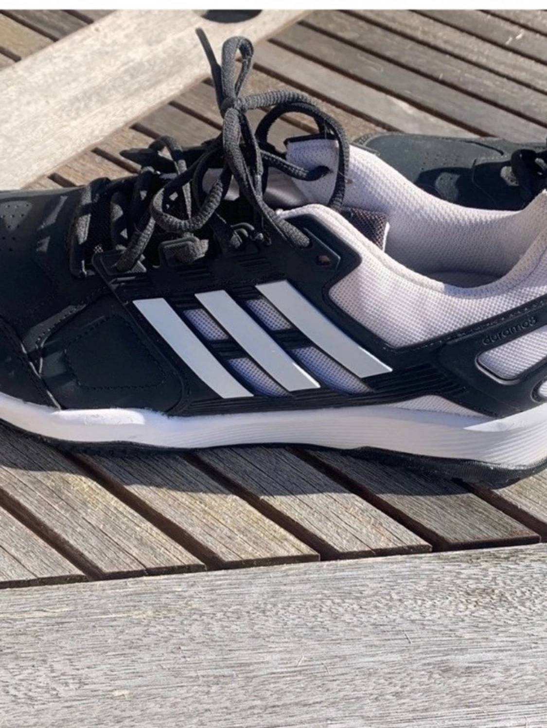 Adidas Duramo svartvita sneakers - 1