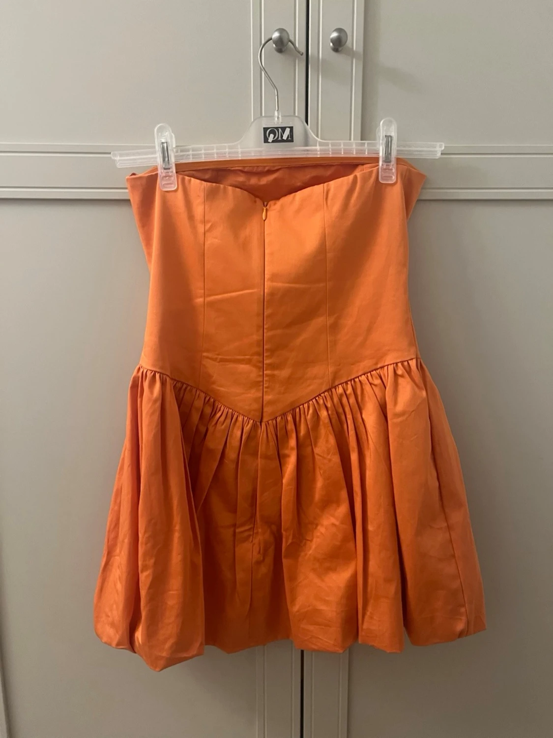 Orange bandeauklänning - 3