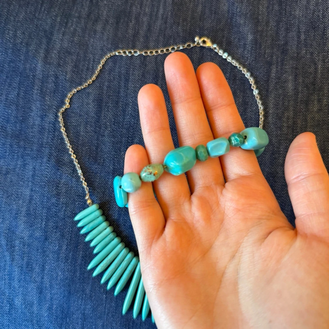 Turkos halsband med matchande armband (bundle) - 3