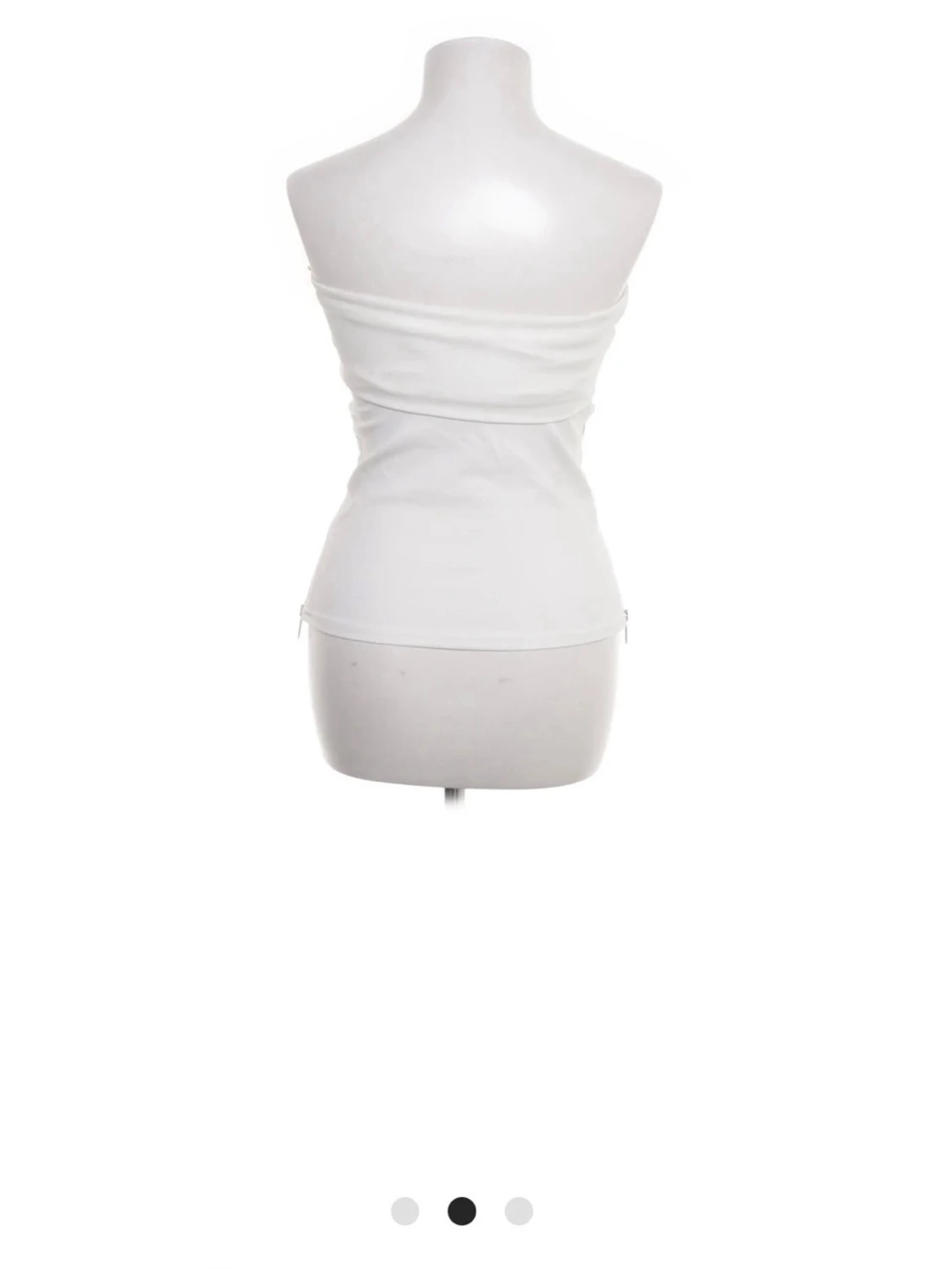 Vit bandeau tubtopp Zara - 1