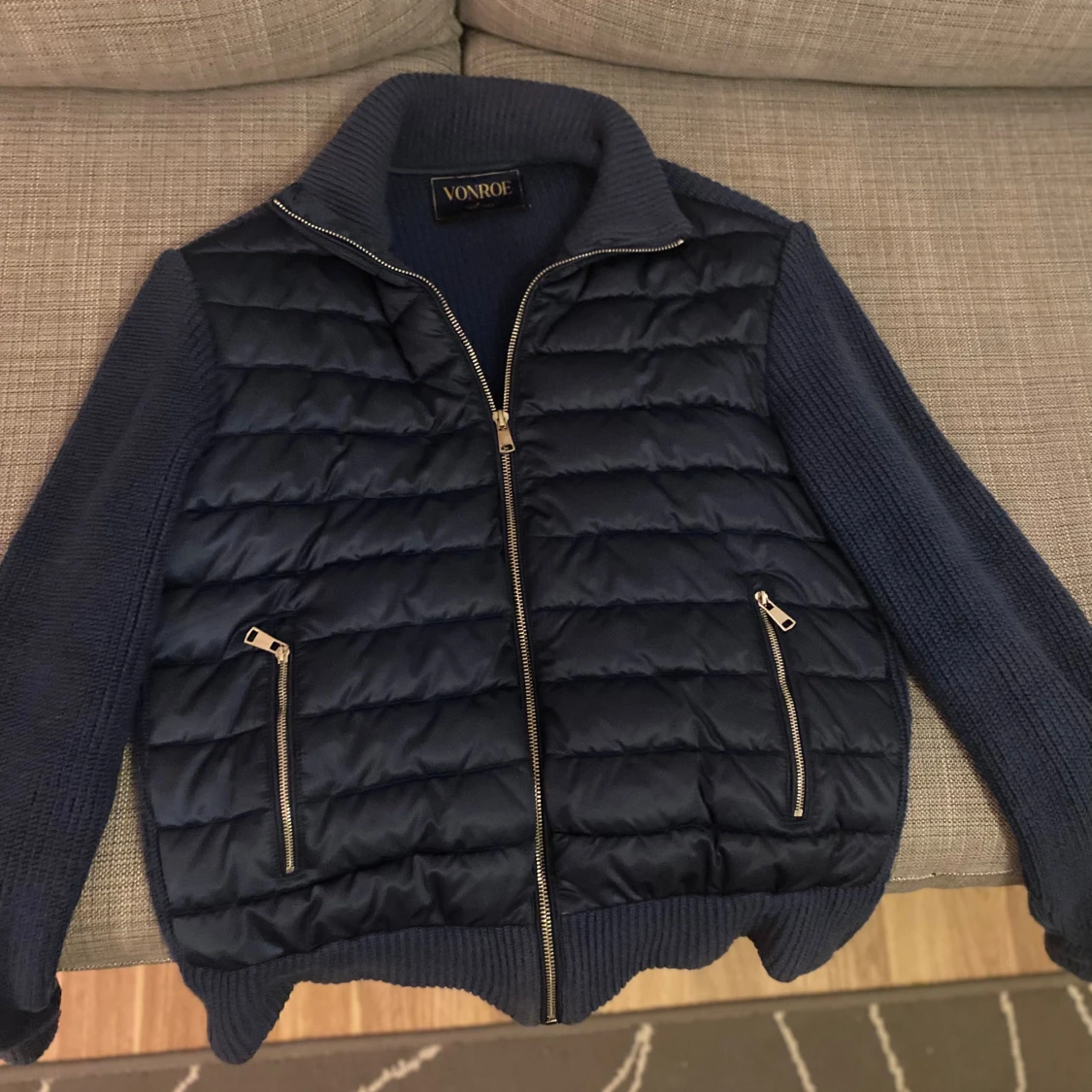 Mörkblå cardigan Vonroe - 3