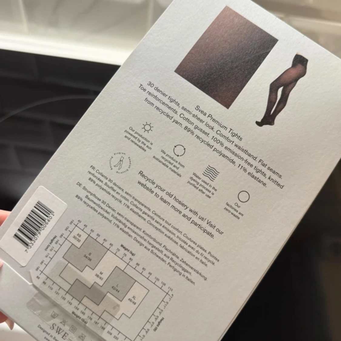 Svarta tunna tights från Swedish Stockings - 2