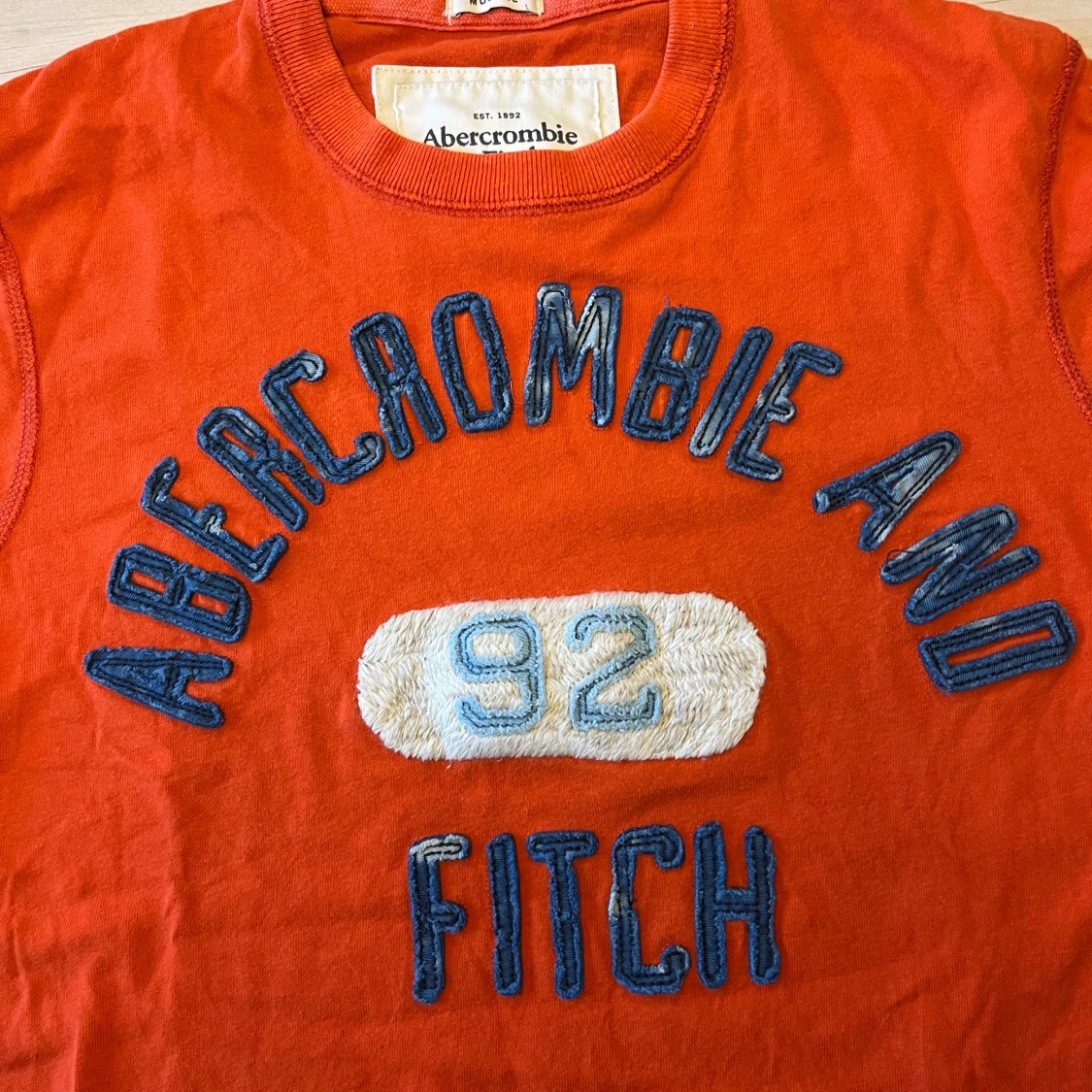 Orange Abercrombie & Fitch t-shirt S - 2