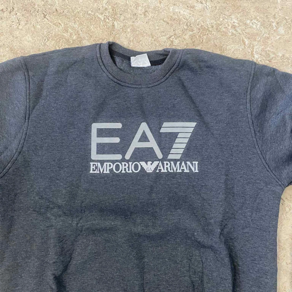 Mörkgrå EA7 Emporio Armani sweatshirt - 2