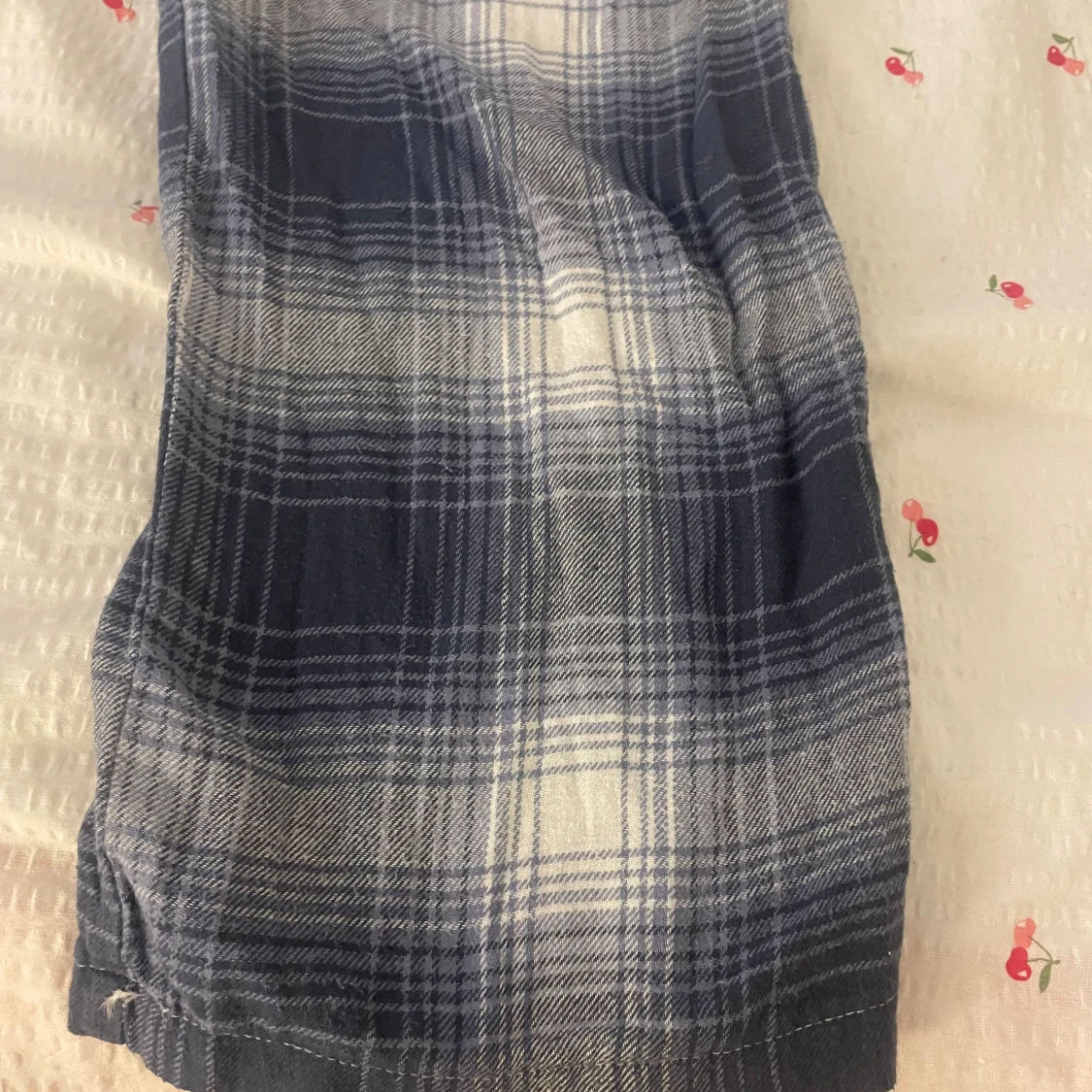 Blårutiga mjukisbyxor  - 1