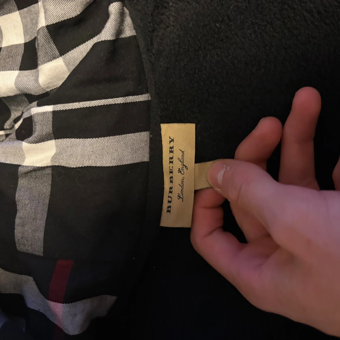 Svart Burberry hoodie med dragkedja - 2