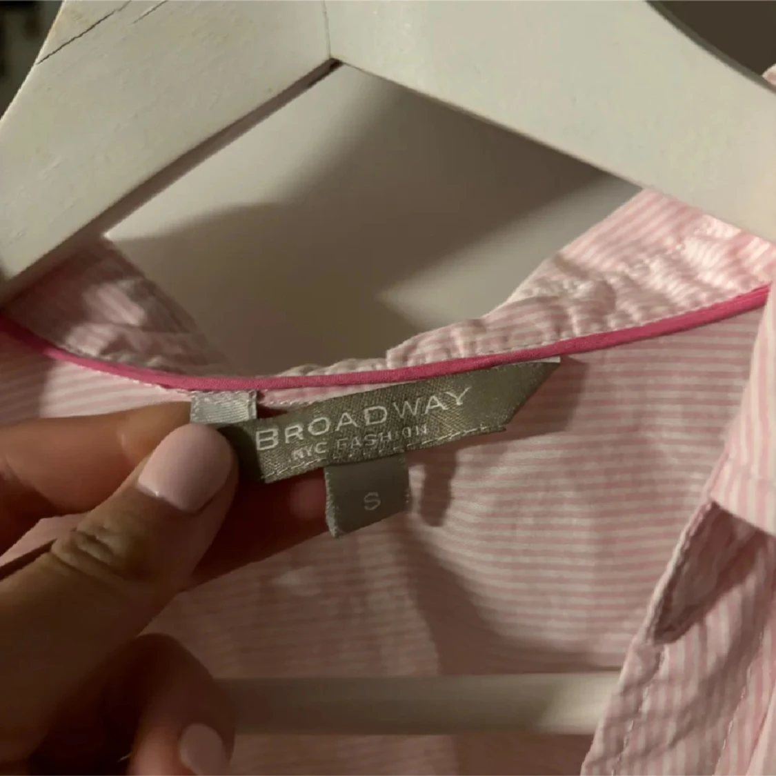 Rosa randig skjorta  - 2