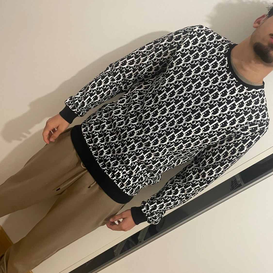 Svartvit Björn Borg sweatshirt