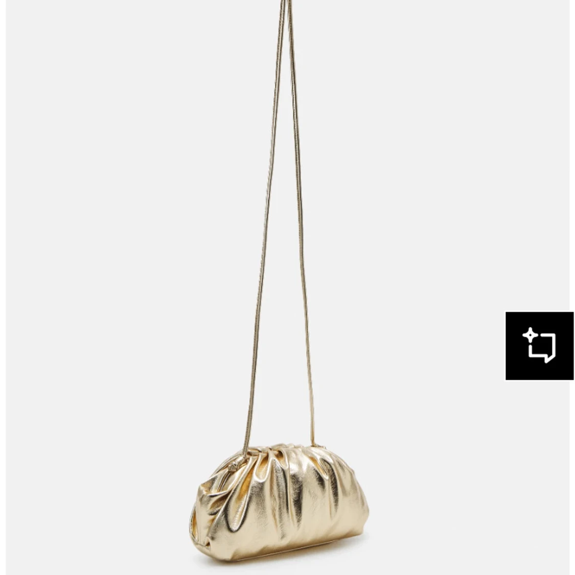 Guldig axelväska från Swedood - 2