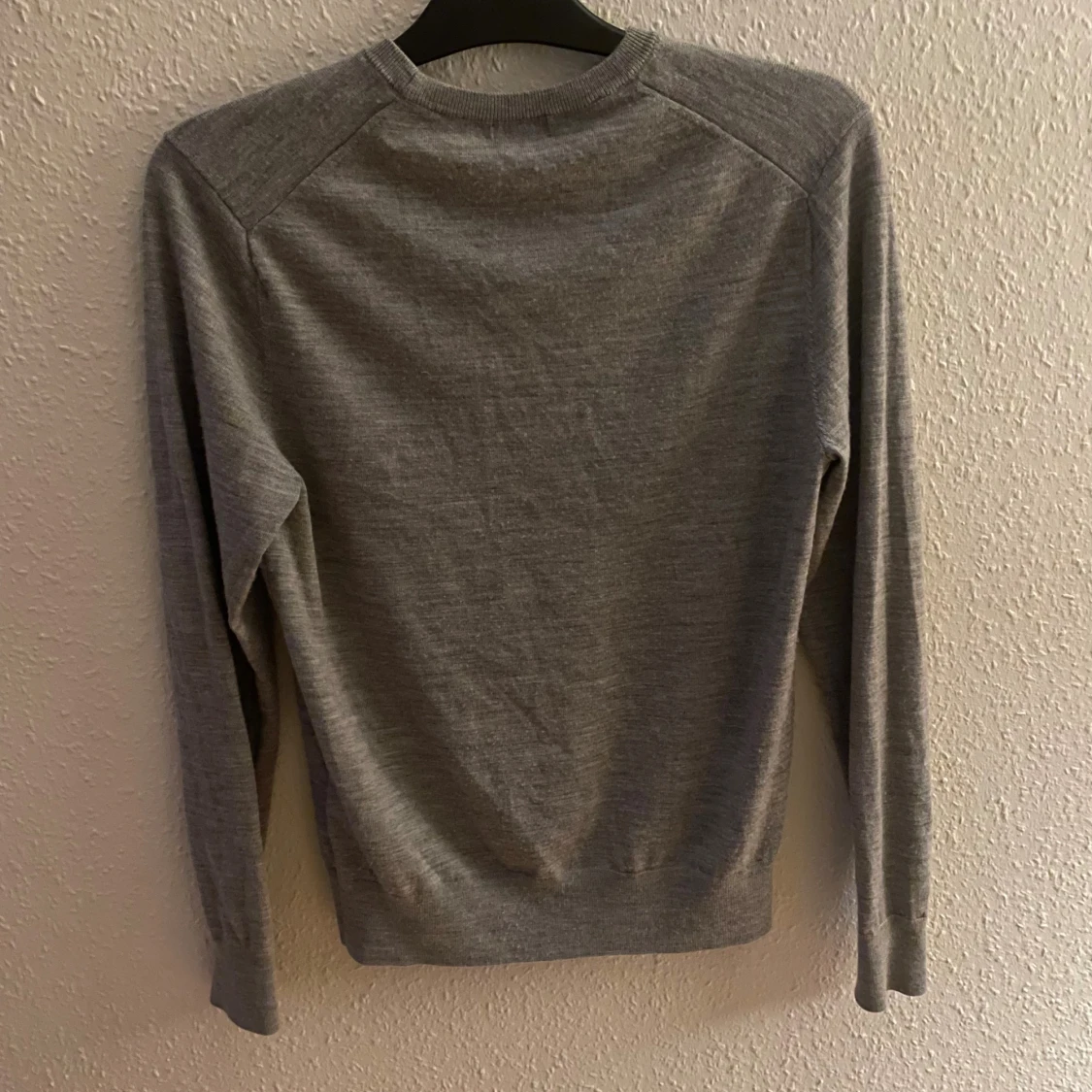 Grå merino ull tröja - 2