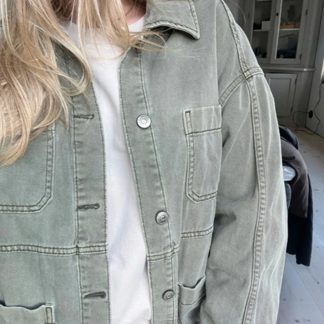 Grön jeansjacka  - 1