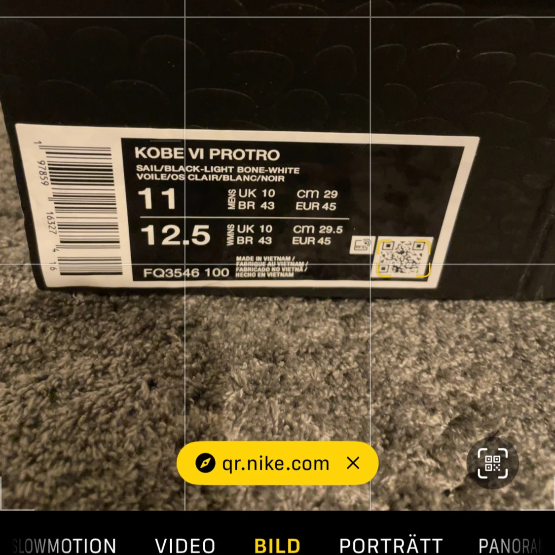 Nike Kobe 6 Protro Sail/Black - 3