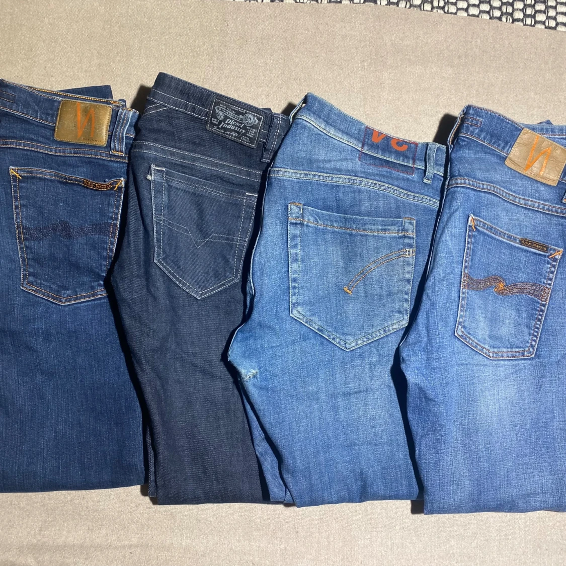 BLÅ JEANS Nudie, Dondup,Diesel