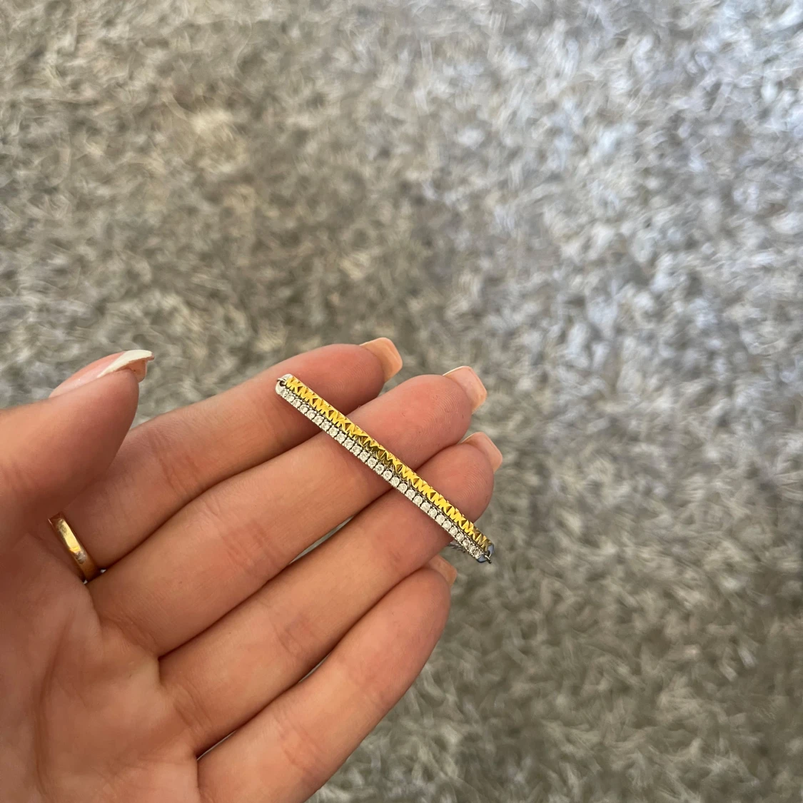 Guld- och silverfärgat MK armband - 3