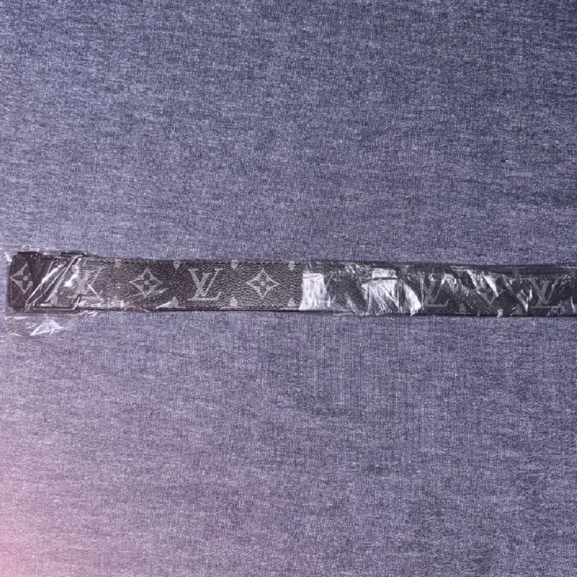 Svart monogram bälte - 2